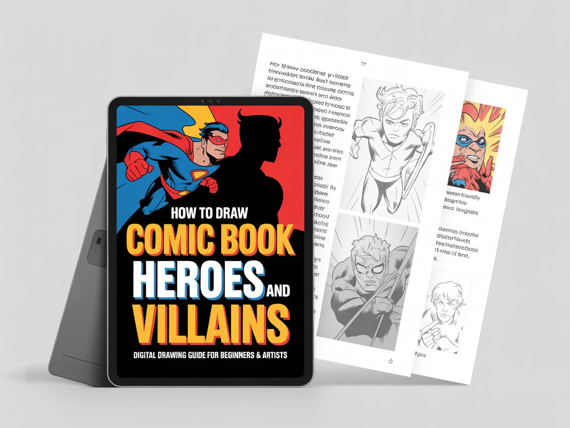 How To Draw Comic Book Heroes And Villains Part 3: Fantastic Foes eBook | Digital Drawing Guide (PDF)