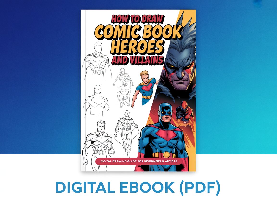 How To Draw Comic Book Heroes And Villains Part 3: Fantastic Foes eBook | Digital Drawing Guide (PDF)