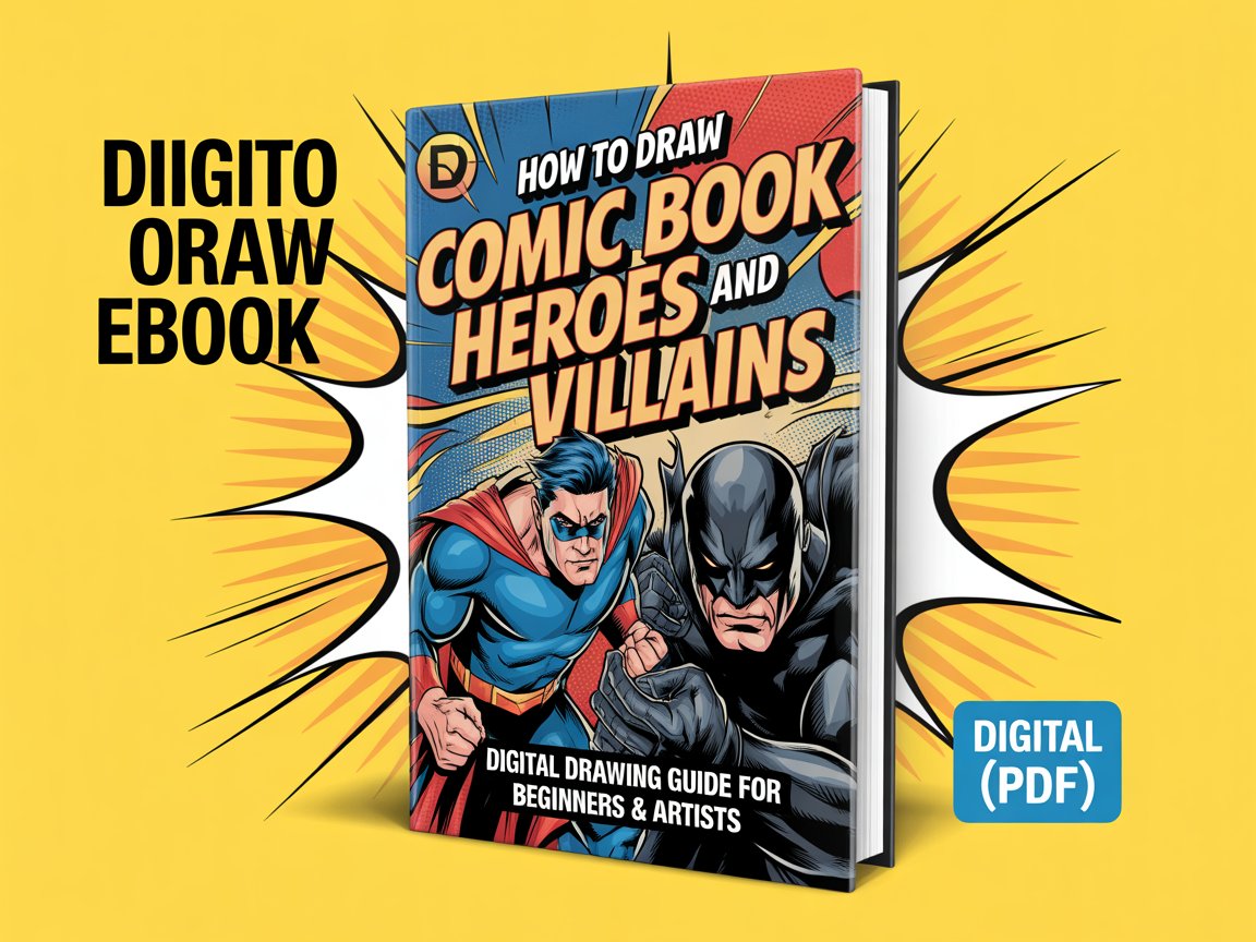 How To Draw Comic Book Heroes And Villains Part 3: Fantastic Foes eBook | Digital Drawing Guide (PDF)