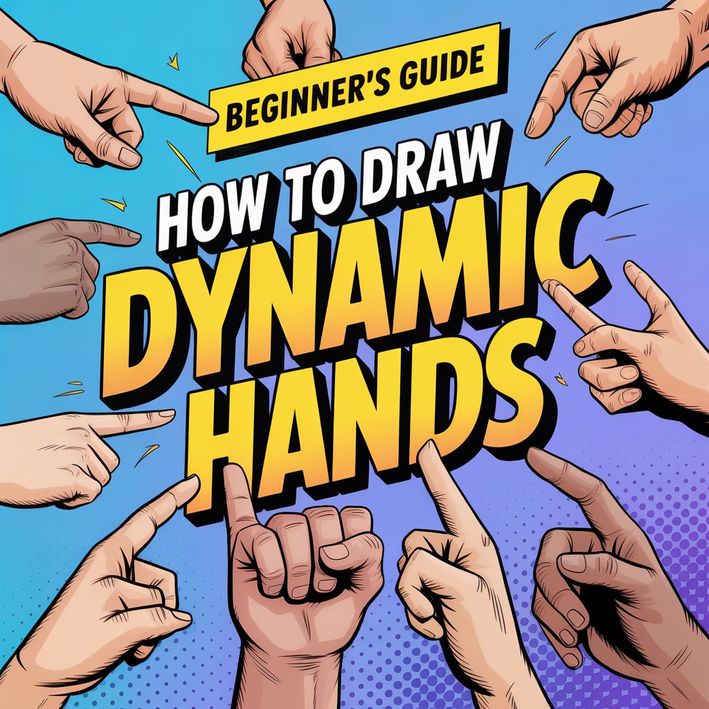 How To Draw Dynamic Hands eBook (PDF) | Comic-Style Hand Drawing Guide for Beginners