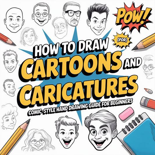 How To Draw Cartoons and Caricatures eBook (PDF) | Comic-Style Hand Drawing Guide for Beginners